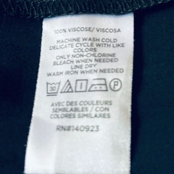 Loft Viscose Elegant Black Maxi Dress XL - Picture 5 of 7